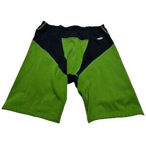 Men's Houdini Sportswear Spandex Shorts 10" Size Large Green Black